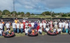 <center>Karting, initiation au geste de premiers secours<br> et  déjeuner surprise au Burger King <br> pour les marmailles de 1000 Sourires