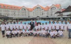 <center>Une journée magique à l’Hôtel Mercure Créolia <br>avec Michel Fages, Thierry Jardinot et Joël Manglou <br>pour les marmailles de 1000 Sourires