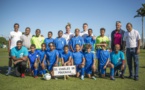 <center>Amandine Henry, Quentin Merlin et Fabrice Abriel <br>font rêver les petits  footballeurs de 1000 Sourires