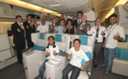 <center>Le grand départ avec la Compagnie Air Austral : <br>mercredi 30 novembre 2022 pour Sara et Yuri - Aéroport Roland Garros