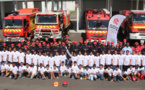 <center>Journée citoyenne  pour les VIM de 1000 Sourires <br>  avec les pompiers du SDIS et Miss Réunion 2015