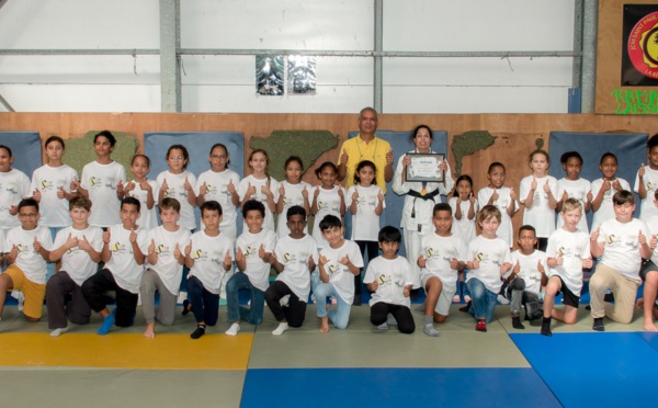 <center> « Para Judo en VIM » <br> Une marraine en or pour les "VIM" de 1000 Sourires