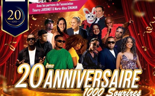  <center>Soirée Caritative  "20ème Anniversaire 1000 Sourires" : Venez nombreux  .... au TEAT Plein Air de Saint-Gilles - samedi 19 septembre 2026